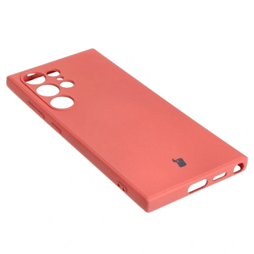 Etui Bizon Case Silicone Sq do Samsung Galaxy S24 Ultra brudny róż