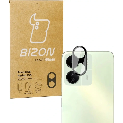 Szkło na aparat Bizon Glass Lens do Redmi 13C/Poco C65 [2 PACK]