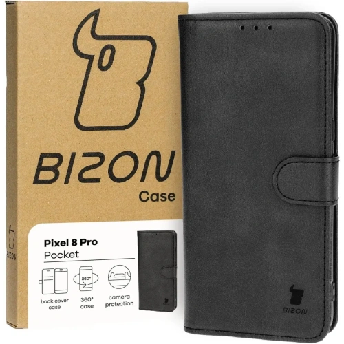 Etui z klapką Bizon Case Pocket do Google Pixel 8 Pro czarne