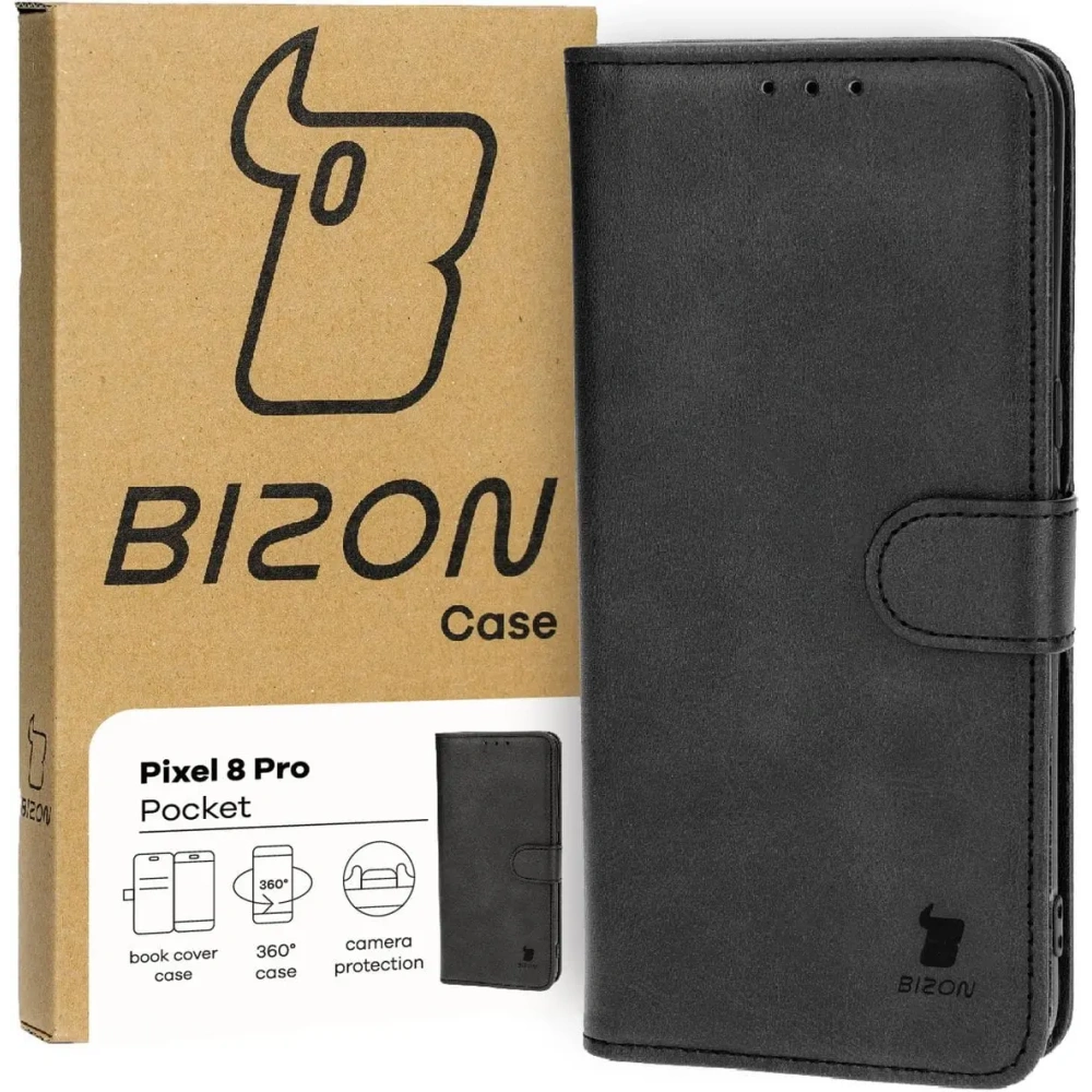 Wholesale Bizon Case Pocket Google Pixel 8 Pro black - BIZ4007 - {ean13} - Hurt