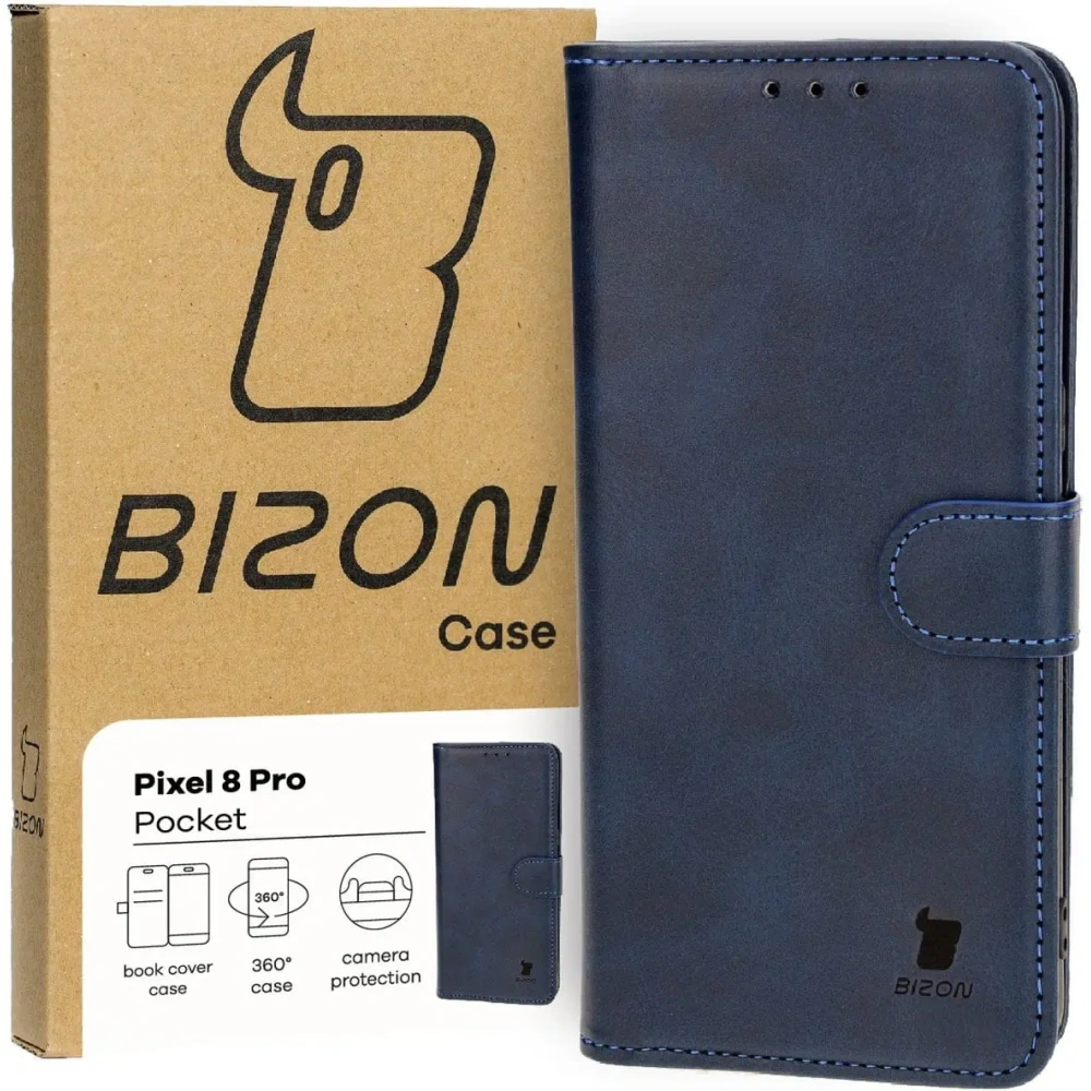Hurtownia GSM - Bizon Case Pocket Google Pixel 8 Pro albastru marin - BIZ4008 - {ean13} - Hurt