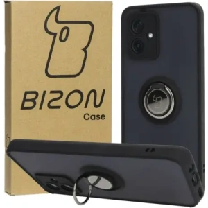 Hurtownia GSM - Etui s úchytem na prst Bizon Case Hybrid Ring pro Motorola Moto G54 5G kouřové s černým rámečkem - BIZ4011 - {ean13} - Hurt