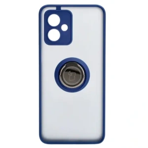 Hurtownia GSM - Etui z uchwytem na palec Bizon Case Hybrid Ring do Motorola Moto G54 5G kouřové s modrým rámečkem - BIZ4012 - {ean13} - Hurt