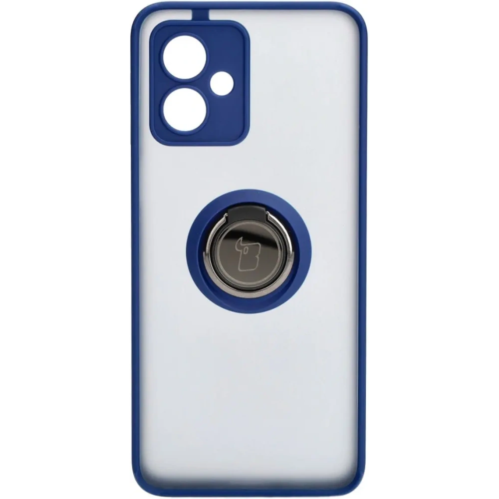 Hurtownia GSM - Bizon Case Hybrid Ring Motorola Moto G54 5G füstös színű, sötétkék kerettel - BIZ4012 - {ean13} - Hurt