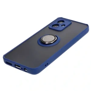 Hurtownia GSM - Etui z uchwytem na palec Bizon Case Hybrid Ring do Motorola Moto G54 5G kouřové s modrým rámečkem - BIZ4012 - {ean13} - Hurt