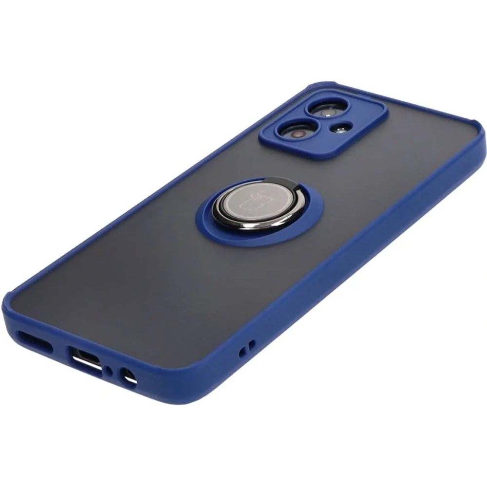 Hurtownia GSM - Bizon Case Hybrid Ring Motorola Moto G54 5G füstös színű, sötétkék kerettel - BIZ4012 - {ean13} - Hurt