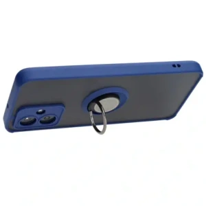 Hurtownia GSM - Etui z uchwytem na palec Bizon Case Hybrid Ring do Motorola Moto G54 5G kouřové s modrým rámečkem - BIZ4012 - {ean13} - Hurt