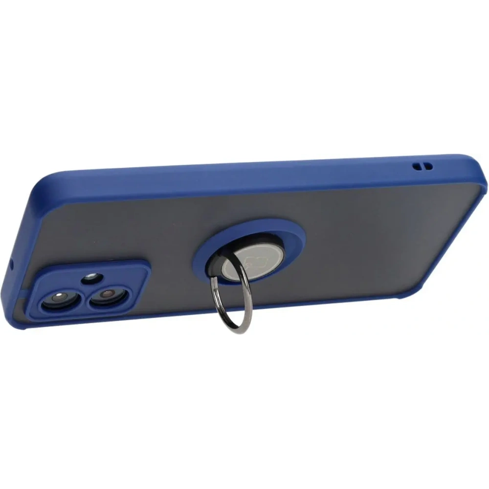 Hurtownia GSM - Bizon Case Hybrid Ring Motorola Moto G54 5G füstös színű, sötétkék kerettel - BIZ4012 - {ean13} - Hurt