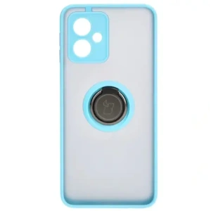 Hurtownia GSM - Etui s úchopem na prst Bizon Case Hybrid Ring pro Motorola Moto G54 5G kouřové s jasně modrým rámečkem - BIZ4013 - {ean13} - Hurt