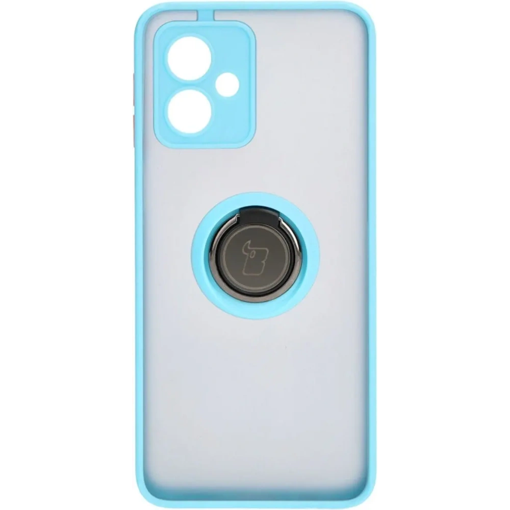 Hurtownia GSM - Bizon Case Hybrid Ring Motorola Moto G54 5G füstös, világoskék kerettel - BIZ4013 - {ean13} - Hurt