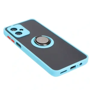 Hurtownia GSM - Etui s úchopem na prst Bizon Case Hybrid Ring pro Motorola Moto G54 5G kouřové s jasně modrým rámečkem - BIZ4013 - {ean13} - Hurt