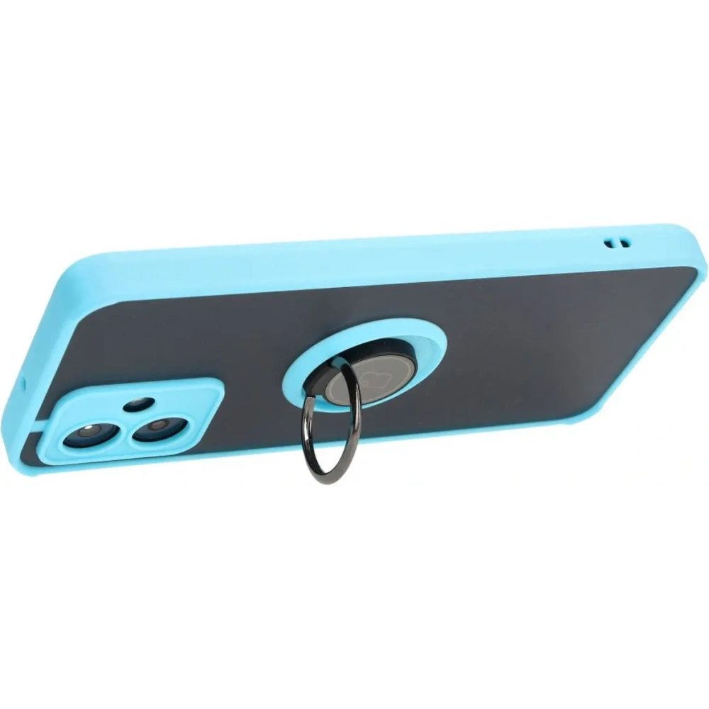 Hurtownia GSM - Bizon Case Hybrid Ring Motorola Moto G54 5G füstös, világoskék kerettel - BIZ4013 - {ean13} - Hurt