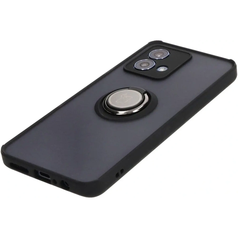Hurtownia GSM - Bizon Case Hybrid Ring Motorola Moto G84 5G füstös fekete kerettel - BIZ4014 - {ean13} - Hurt