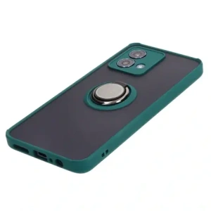 Hurtownia GSM - Etui z uchwytem na palec Bizon Case Hybrid Ring do Motorola Moto G84 5G zakouřené s tmavě zeleným rámem - BIZ4015 - {ean13} - Hurt