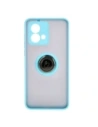 Hurtownia GSM - Etui z uchwytem na palec Bizon Case Hybrid Ring do Motorola Moto G84 5G kouřové s jasně modrým rámem - BIZ4017 - {ean13} - Hurt