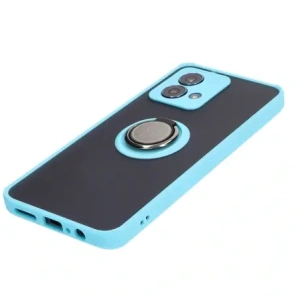Hurtownia GSM - Bizon Case Hybrid Ring Motorola Moto G84 5G rauchig mit einem hellblauen Rahmen - BIZ4017 - {ean13} - Hurt
