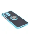 Hurtownia GSM - Etui z uchwytem na palec Bizon Case Hybrid Ring do Motorola Moto G84 5G kouřové s jasně modrým rámem - BIZ4017 - {ean13} - Hurt