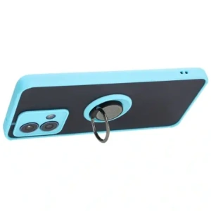 Hurtownia GSM - Bizon Case Hybrid Ring Motorola Moto G84 5G rauchig mit einem hellblauen Rahmen - BIZ4017 - {ean13} - Hurt