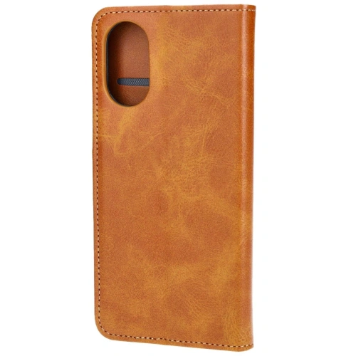Etui z klapką Bizon Case Pocket do Oppo A38 4G brązowe