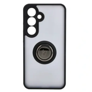 Hurtownia GSM - Etui s úchytem na prst Bizon Case Hybrid Ring pro Samsung Galaxy S24 kouřové s černým rámečkem - BIZ4019 - {ean13} - Hurt