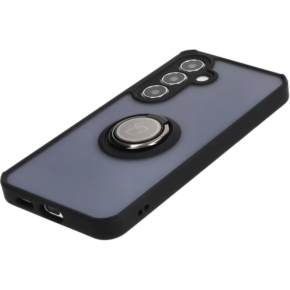 Hurtownia GSM - Bizon Case Hybrid Ring Samsung Galaxy S24 füstös fekete kerettel - BIZ4019 - {ean13} - Hurt