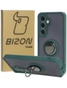 Hurtownia GSM - Bizon Case Hybrid Ring Samsung Galaxy S24 fumuriu cu un cadru verde închis - BIZ4021 - {ean13} - Hurt