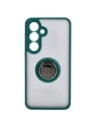 Hurtownia GSM - Bizon Case Hybrid Ring Samsung Galaxy S24 fumuriu cu un cadru verde închis - BIZ4021 - {ean13} - Hurt