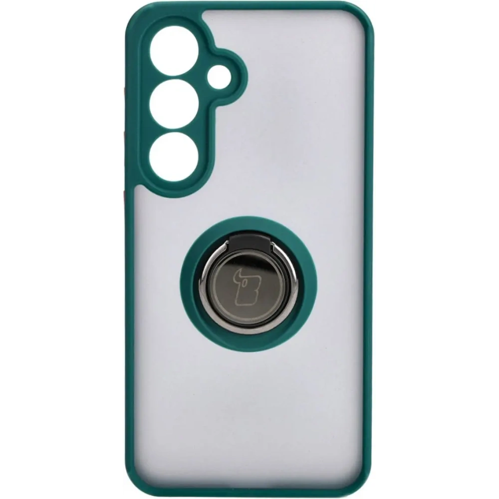 Hurtownia GSM - Bizon Case Hybrid Ring Samsung Galaxy S24 fumuriu cu un cadru verde închis - BIZ4021 - {ean13} - Hurt