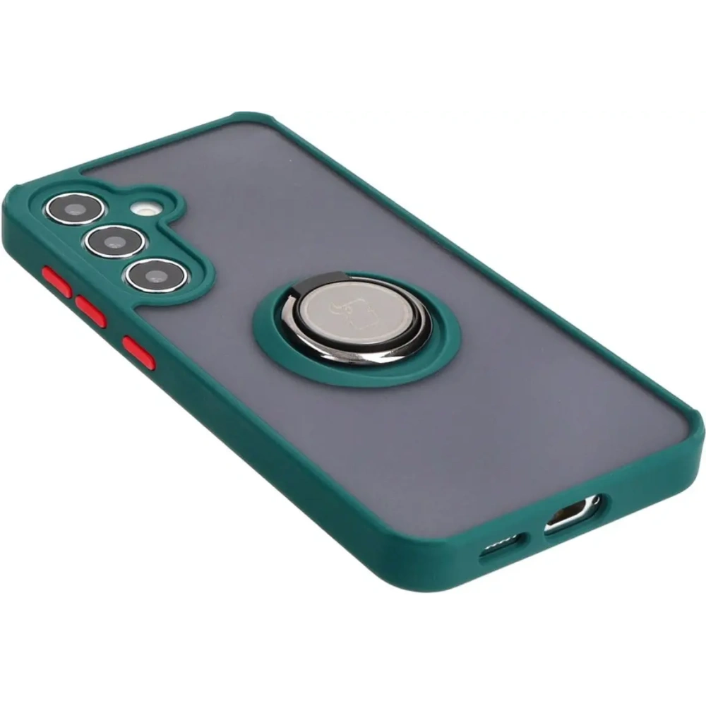 Hurtownia GSM - Bizon Case Hybrid Ring Samsung Galaxy S24 füstös sötétzöld kerettel - BIZ4021 - {ean13} - Hurt
