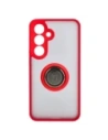 Hurtownia GSM - Bizon Case Hybrid Ring Samsung Galaxy S24 fumuriu cu un cadru roșu - BIZ4022 - {ean13} - Hurt