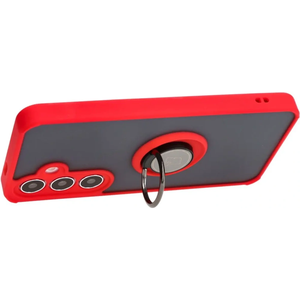 Hurtownia GSM - Bizon Case Hybrid Ring Samsung Galaxy S24 füstös piros kerettel - BIZ4022 - {ean13} - Hurt