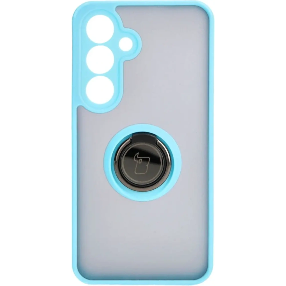 Hurtownia GSM - Bizon Case Hybrid Ring Samsung Galaxy S24 fumuriu cu un cadru bleu deschis - BIZ4023 - {ean13} - Hurt