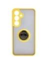 Hurtownia GSM - Bizon Case Hybrid Ring Samsung Galaxy S24 fumuriu cu un cadru galben - BIZ4024 - {ean13} - Hurt