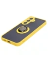 Hurtownia GSM - Bizon Case Hybrid Ring Samsung Galaxy S24 fumuriu cu un cadru galben - BIZ4024 - {ean13} - Hurt