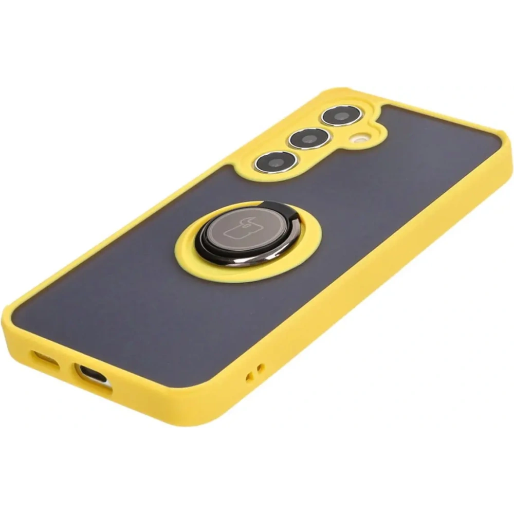 Hurtownia GSM - Bizon Case Hybrid Ring Samsung Galaxy S24 füstös sárga kerettel - BIZ4024 - {ean13} - Hurt