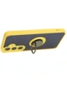 Hurtownia GSM - Bizon Case Hybrid Ring Samsung Galaxy S24 fumuriu cu un cadru galben - BIZ4024 - {ean13} - Hurt