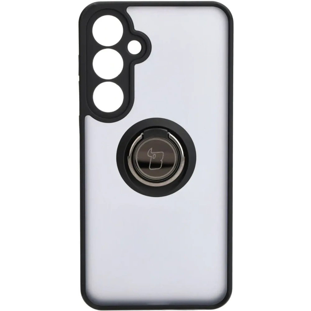 Hurtownia GSM - Bizon Case Hybrid Ring Samsung Galaxy S24 Plus fumuriu cu un cadru negru - BIZ4032 - {ean13} - Hurt
