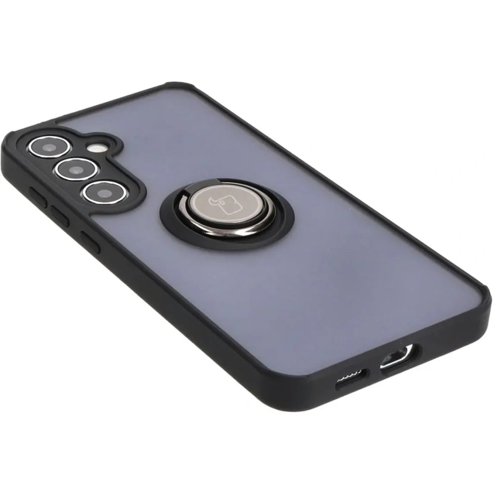 Hurtownia GSM - Bizon Case Hybrid Ring Samsung Galaxy S24 Plus fumuriu cu un cadru negru - BIZ4032 - {ean13} - Hurt