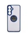 Wholesale Bizon Case Hybrid Ring Samsung Galaxy S24 Plus smoky with a navy blue frame - BIZ4033 - {ean13} - Hurt