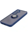 Wholesale Bizon Case Hybrid Ring Samsung Galaxy S24 Plus smoky with a navy blue frame - BIZ4033 - {ean13} - Hurt