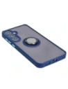 Wholesale Bizon Case Hybrid Ring Samsung Galaxy S24 Plus smoky with a navy blue frame - BIZ4033 - {ean13} - Hurt