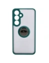 Wholesale Bizon Case Hybrid Ring Samsung Galaxy S24 Plus smoky with a dark green frame - BIZ4034 - {ean13} - Hurt