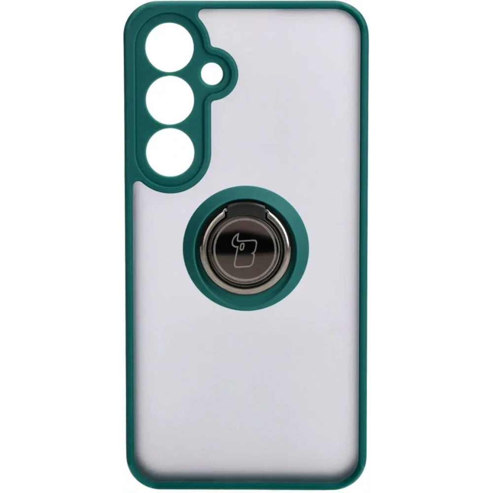Wholesale Bizon Case Hybrid Ring Samsung Galaxy S24 Plus smoky with a dark green frame - BIZ4034 - {ean13} - Hurt