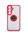 Wholesale Bizon Case Hybrid Ring Samsung Galaxy S24 Plus smoky with a red frame - BIZ4035 - {ean13} - Hurt