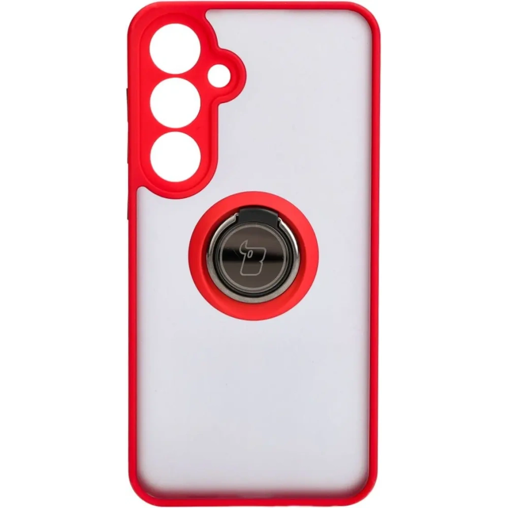 Wholesale Bizon Case Hybrid Ring Samsung Galaxy S24 Plus smoky with a red frame - BIZ4035 - {ean13} - Hurt
