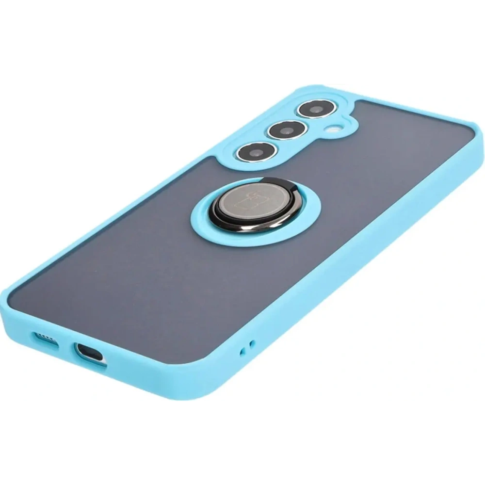 Hurtownia GSM - Bizon Case Hybrid Ring Samsung Galaxy S24 Plus füstös világoskék kerettel - BIZ4036 - {ean13} - Hurt