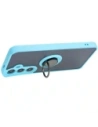 Hurtownia GSM - Etui z uchwytem na palec Bizon Case Hybrid Ring do Samsung Galaxy S24 Plus przydymione z jasnoniebieską ramką - BIZ4036 - {ean13} - Hurt