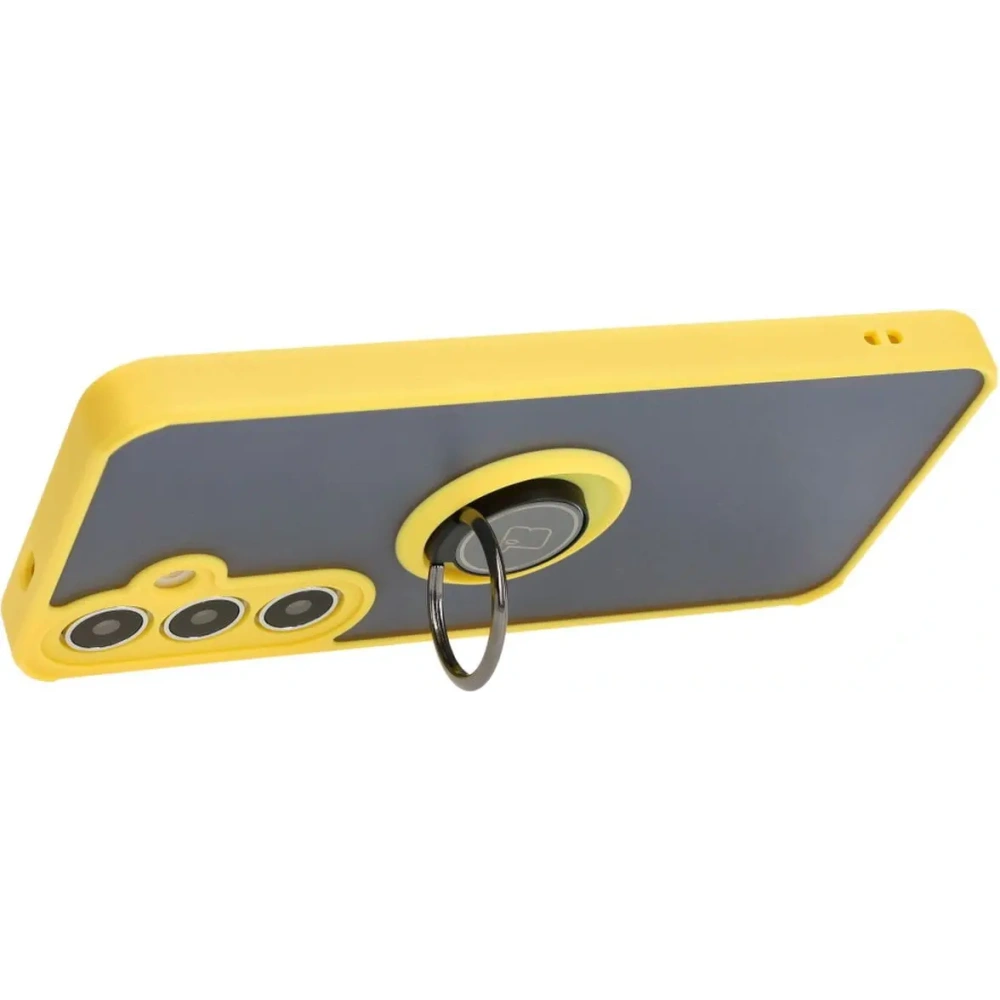 Hurtownia GSM - Bizon Case Hybrid Ring Samsung Galaxy S24 Plus füstös sárga kerettel - BIZ4037 - {ean13} - Hurt