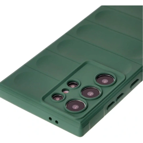 Pancerne etui Bizon Case Tur do Samsung Galaxy S24 Ultra ciemnozielone