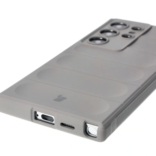 Pancerne etui Bizon Case Tur do Samsung Galaxy S24 Ultra jasnoszare